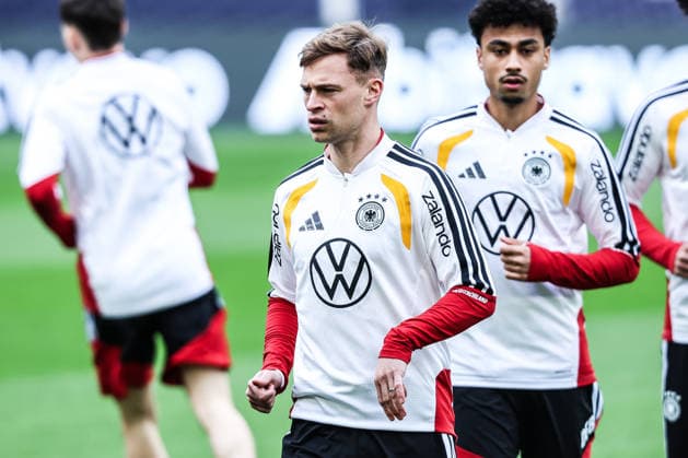 Sport, Football, UEFA international final training Germany before the friendly match against Ghana 29 03 2026, MHP Arena Stuttgart Joshua Kimmich Germany, 6 Stuttgart MHP Arena Baden Württemberg Germany