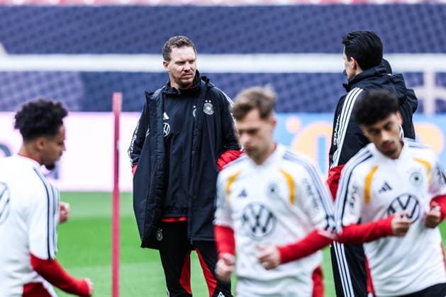 Sport, Football, UEFA international final training Germany before the friendly match against Ghana 29 03 2026, MHP Arena Stuttgart Julian Nagelsmann Coach, Germany Stuttgart MHP Arena Baden Württemberg Germany