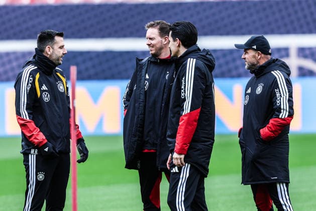Sport, Football, UEFA international final training Germany before the friendly match against Ghana 29 03 2026, MHP Arena Stuttgart Julian Nagelsmann Coach, Germany Stuttgart MHP Arena Baden Württemberg Germany
