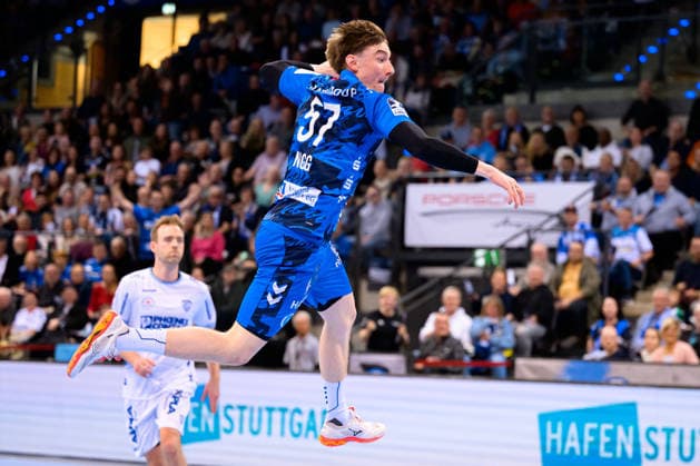 Stuttgart HBL 25 26 TVB Stuttgart TBV Lemgo Jakob Nigg Stuttgart Stuttgart Porsche Arena Baden Württemberg Germany