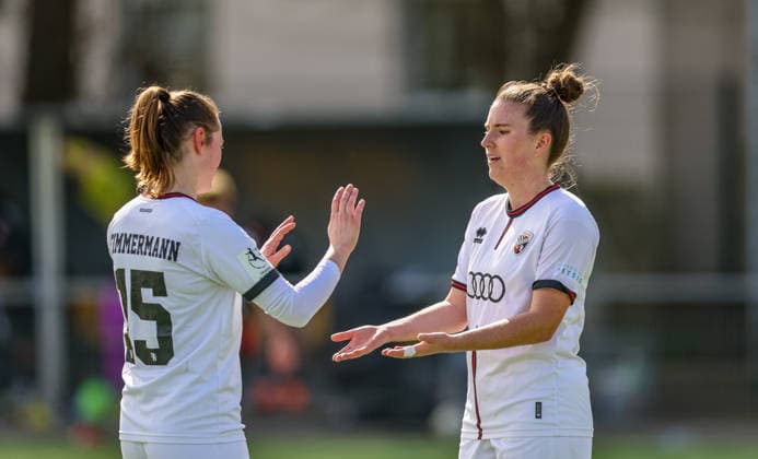 GER, Frankfurt, Eintracht Frankfurt II vs FC Ingolstadt, 2 Womens Bundesliga, Football, DFB, Season 2025 2026, Stadion am Brentanobad, 21 Matchday in picture FC Ingolstadt Women, Joy and emotions after the victory, Cheers, Ina Timmermann FC Ingolstadt Women 15 DFB DFL REGULATIONS PROHIBIT ANY USE OF PHOTOGRAPHS AS IMAGE SEQUENCES AND OR QUASI VIDEO, 29 03 2026 Copyright: HMBxMedia HendrikxHamelau