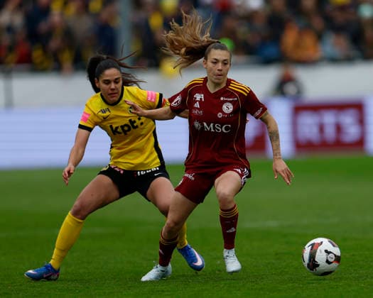 29 03 2026, SUI, Womens Cup Final 2026 BSC Young Boys Women vs Servette FC Chenois Feminin Asun Martinez 8, Servette FC Chenois Feminin, re and Lisa Josten 24, BSC YB Women Winterthur Stadion Schützenwiese Zurich Switzerland