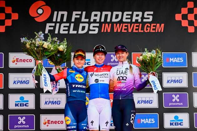 Cycling, Women, Middelkerke - Wevelgem - Winner Lorena Wiebes