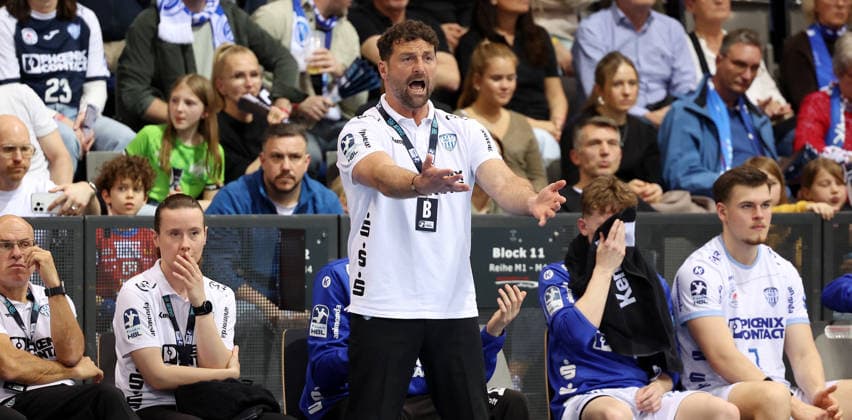 29 03 2026, Germany, Stuttgart, Handball Bundesliga, TVB Stuttgart vs Lemgo Lippe, Coach Florian Kehrmann Lemgo