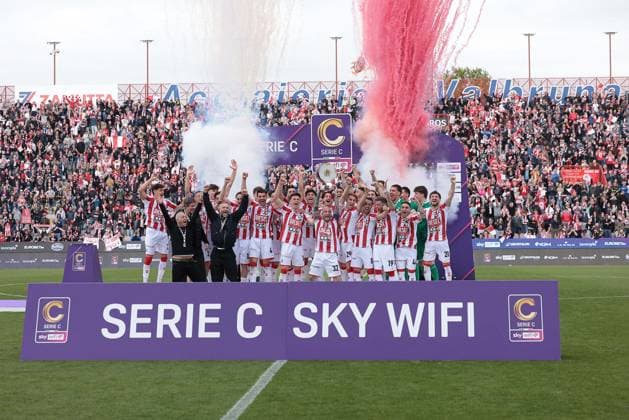 Football, Italy, L.R. Vicenza celebrates championship and promotion to Serie B