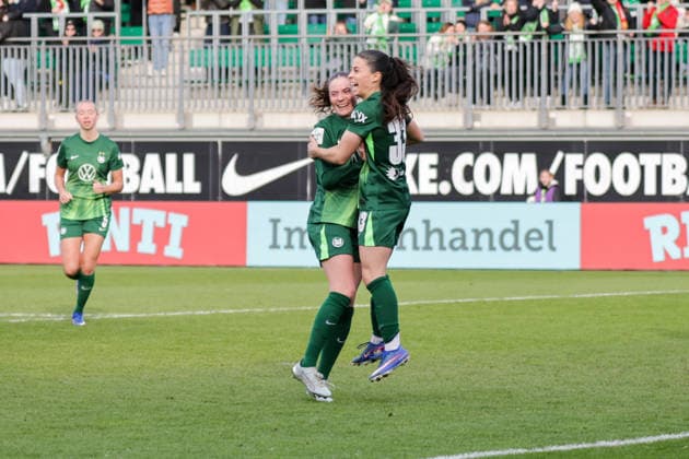 29 03 2026, xgrfx, Soccer Google Pixel Women Bundesliga, VfL Wolfsburg 1 FC Union Berlin v l Goal, Judit Pujols to 3 3 VfL Wolfsburg DFL DFB REGULATIONS PROHIBIT ANY USE OF PHOTOGRAPHS as IMAGE SEQUENCES and or QUASI VIDEO Wolfsburg