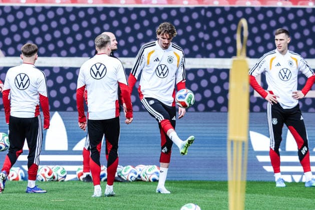 Sport, Football, UEFA international final training Germany before the friendly match against Ghana 29 03 2026, MHP Arena Stuttgart Nick Woltemade Germany, 11 Stuttgart MHP Arena Baden Württemberg Germany