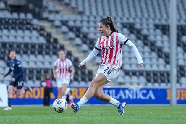 Leela Egli SC Freiburg, 20 on the ball , Germany, Soccer, GooglePixel Womens Bundesliga, 22 Matchday, 2025 2026, SC Freiburg vs TSG 1899 Hoffenheim, 29 03 2026, Dreisamstadion, Freiburg, Germany DFB REGULATIONS PROHIBIT ANY USE OF PHOTOGRAPHS AS IMAGE SEQUENCES AND OR QUASI VIDEO Freiburg Dreisamstadion Baden Wuerttemberg Germany Copyright: xArnexAmbergx