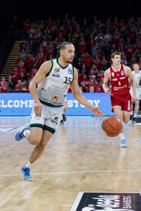 Bamberg, Germany March 29, 2026 1 BBL 2025 2026 BMA365 Bamberg Baskets vs Gladiators Trier In the picture Jordan Roland Trier Brose Arena Bayern Copyright: xFotostandx xSchmittx