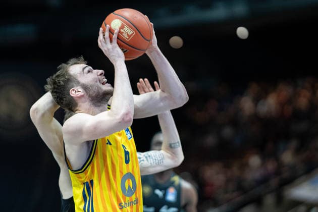 Malte Delow Nr 6 Alba Berlin GER, Basketball Loewen Braunschweig vs Alba Berlin, Basketball, easyCredit BBL, Week 26, Season 2025 26, 29 03 2026 GER, Basketball Loewen Braunschweig vs Alba Berlin, Basketball, easyCredit BBL, Week 26, Season 2025 26, 29 03 2026 Braunschweig Copyright: xEibner-Pressefoto DanielxREINELTx EP_DRT