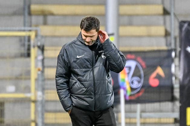 Edmond Kapllani SC Freiburg, Coach with gestures GER, SC Freiburg TSG Hoffenheim, Women Football, Google Pixel Women Bundesliga, 22 Matchday, Season 2025 2026, 29 03 2026 DFB REGULATIONS PROHIBIT ANY USE OF PHOTOGRAPHS AS IMAGE SEQUENCES AND OR QUASI VIDEO GER, SC Freiburg TSG Hoffenheim, Women Football, Google Pixel Women Bundesliga, 22 Matchday, Season 2025 2026, 29 03 2026 Freiburg Copyright: xEibner-Pressefoto ThomasxHessx EP_THS