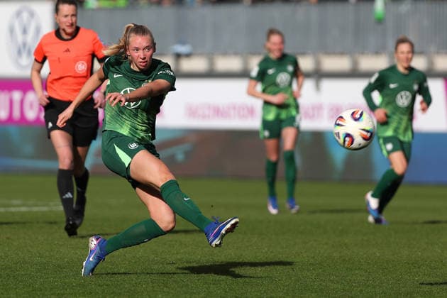VfL vs Berlin, BL Women Wolfsburg, 29 03 2026, Football, Women, Google Pixel Bundesliga, Season 2025 2026, VfL Wolfsburg vs FC Union Berlin, Ella Paddemors VfL Wolfsburg AOK Stadion Niedersachsen Germany