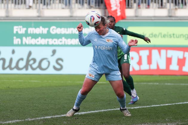 VfL vs Berlin, BL Women Wolfsburg, 29 03 2026, Football, Women, Google Pixel Bundesliga, Season 2025 2026, VfL Wolfsburg vs FC Union Berlin, Dina Orschmann Union Berlin AOK Stadion Niedersachsen Germany