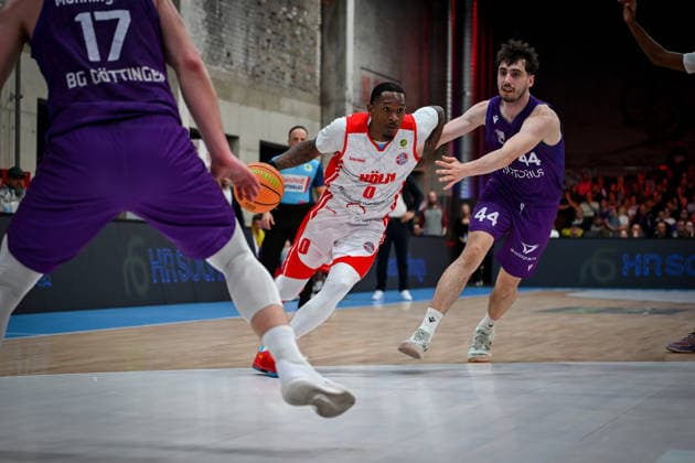Barmer 2 Basketball Bundesliga ProA Rheinstars Köln vs BG Göttingen, 29 03 2026 Cedric Cezell Russell Jr RheinStarsKöln 0 , Barmer 2 Basketball Bundesliga ProA Rheinstars Köln vs BG Göttingen on 29 03 2026 at Motorworld Köln in Cologne North Rhine-Westphalia Copyright: xBEAUTIFULxSPORTS Mueller-Laschetx