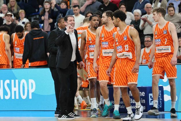 TY Harrelson Ratiopharm Ulm, Head Coach GER, MLP Academics Heidelberg vs Ratiopharm Ulm, Basketball, easycredit Basketball Bundesliga, 26 Matchday, Season, 2025 2026, 29 03 2025 GER, MLP Academics Heidelberg vs Ratiopharm Ulm, Basketball, easycredit Basketball Bundesliga, 26 Matchday, Season, 2025 2026, 29 03 2025 Heidelberg Copyright: xEibner-Pressefoto JoergxHirschx EP_JHH