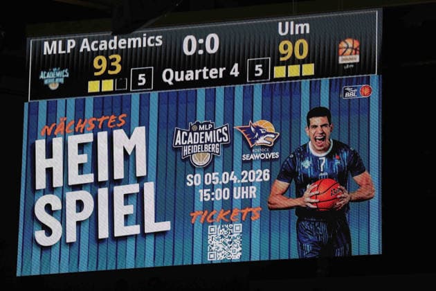MLP Academics Heidelberg wins the game GER, MLP Academics Heidelberg vs Ratiopharm Ulm, Basketball, easycredit Basketball Bundesliga, 26 Matchday, Season, 2025 2026, 29 03 2025 GER, MLP Academics Heidelberg vs Ratiopharm Ulm, Basketball, easycredit Basketball Bundesliga, 26 Matchday, Season, 2025 2026, 29 03 2025 Heidelberg Copyright: xEibner-Pressefoto JoergxHirschx EP_JHH