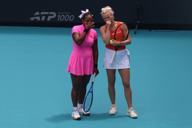 Tennis, WTA tournament in Miami, final, doubles, Errani and Paolini against Townsend and Siniakova