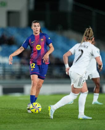 March 29, 2026, Valdebebas, Madrid, Spain: Patricia Guijarro of FC Barcelona, Barca in action during the Spanish Women League, Liga F, football match played between Real Madrid and FC Barcelona at Alfredo Di Stefano stadium on March 29, 2026, in Valdebebas, Madrid, Spain. Real Madrid V FC Barcelona - Liga F  - ZUMAa181 20260329_zaa_a181_147 Copyright: xDennisxAgyemanx