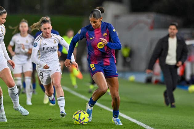 March 30, 2026, Madrid, Madrid, Spain: SYDNEY SCHERTENLEIB of FC Barcelona, Barca Femenino in action during the Spanish Women League, Liga F, football match played between REAL MADRID 0 Vs FC BARCELONA 3 at Alfredo Di Stefano stadium on march 29, 2026, in Valdebebas, Madrid, Spain. Spanish Women League REAL MADRID 0 Vs FC BARCELONA 3 (03.29.26)  - ZUMAc312 20260330_zsp_c312_033 Copyright: xOscarxManuelxSanchezx