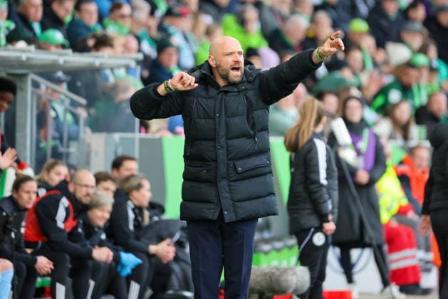 Wolfsburg, Germany 29 March 2026 1 Womens Bundesliga 22 Matchday VfL Wolfsburg vs Union Berlin In the picture Coach Stephan Lerch VfL Copyright: HMBxMedia MadeleinexFantini