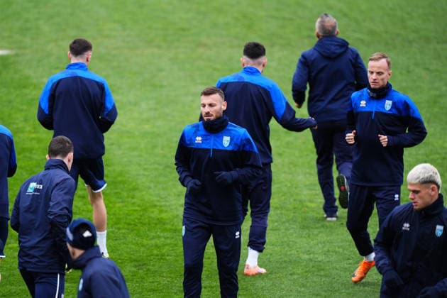 Ahead of Kosovo v Turkiye - 2026 FIFA World Cup, WM, Weltmeisterschaft, Fussball European Qualifiers PRISTINE, KOSOVO - MARCH 30: Fidan Aliti of Kosovo attends training session ahead of 2026 FIFA World Cup European Qualifiers playoff round final match between Kosovo and Turkiye at Fadil Vokrri Stadium in Pristine, Kosovo on March 30, 2026. Hakan Akgün Anadolu Pristine Kosovo. Editorial use only. Please get in touch for any other usage.  Copyright: x2026xAnadoluxHakanxAkgünx