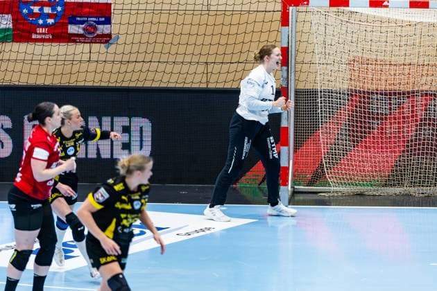 29 03 2026, GER, Handball, Women, Season 2025 2026, EHF European League, Quarter-finals, Thueringer HC Nykobing Falster Handbold Christina Loevgren Hallberg Thueringer HC,1 99947 Bad Langensalza Salza Halle Sporthalle Mehrz Thüringen Germany