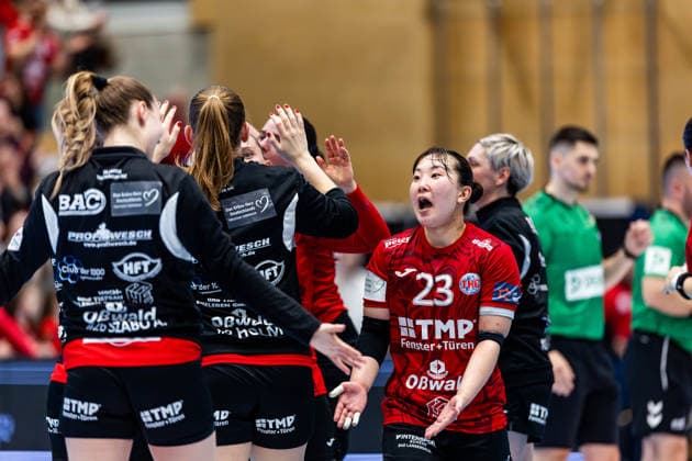29 03 2026, GER, Handball, Women, Season 2025 2026, EHF European League, Quarter-finals, Thueringer HC Nykobing Falster Handbold Natsuki Aizawa Thueringer HC,23 99947 Bad Langensalza Salza Halle Sporthalle Mehrz Thüringen Germany