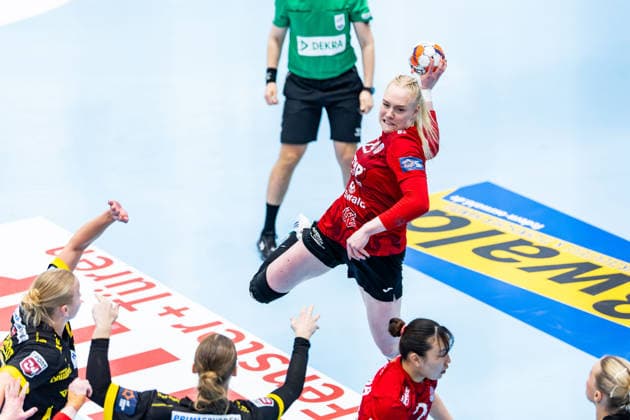 29 03 2026, GER, Handball, Women, Season 2025 2026, EHF European League, Quarter-finals, Thueringer HC Nykobing Falster Handbold Johanna Reichert Thueringer HC,29 99947 Bad Langensalza Salza Halle Sporthalle Mehrz Thüringen Germany