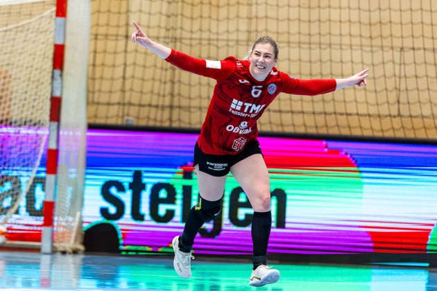 29 03 2026, GER, Handball, Women, Season 2025 2026, EHF European League, Quarter-finals, Thueringer HC Nykobing Falster Handbold Nathalie Hendrikse Thueringer HC,6 99947 Bad Langensalza Salza Halle Sporthalle Mehrz Thüringen Germany