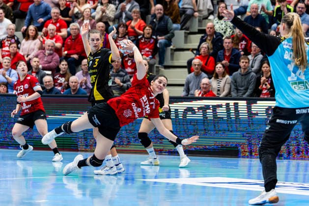 29 03 2026, GER, Handball, Women, Season 2025 2026, EHF European League, Quarter-finals, Thueringer HC Nykobing Falster Handbold Kelly de Abreu Rosa Thueringer HC,3 99947 Bad Langensalza Salza Halle Sporthalle Mehrz Thüringen Germany