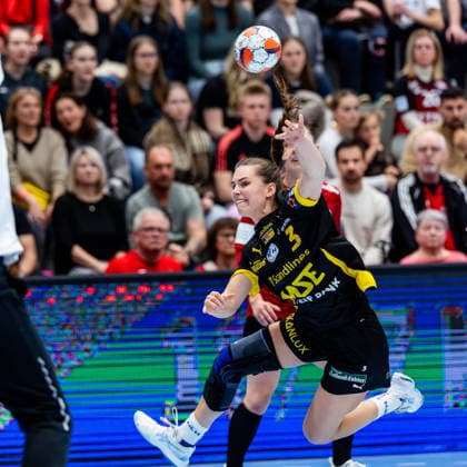 29 03 2026, GER, Handball, Women, Season 2025 2026, EHF European League, Quarter-finals, Thueringer HC Nykobing Falster Handbold Clara Ronde Haugaard Bang Nykobing Falster Handbold 99947 Bad Langensalza Salza Halle Sporthalle Mehrz Thüringen Germany