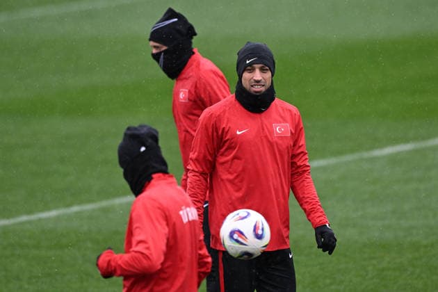 Ahead of Kosovo v Turkiye - 2026 FIFA World Cup, WM, Weltmeisterschaft, Fussball European Qualifiers PRISTINE, KOSOVO - MARCH 30: Irfancan Kahveci of Turkiye attends training session ahead of 2026 FIFA World Cup European Qualifiers playoff round final match between Kosovo and Turkiye at Fadil Vokrri Stadium in Pristine, Kosovo on March 30, 2026. Ahmet Okatali Anadolu Istanbul Turkey. Editorial use only. Please get in touch for any other usage.  Copyright: x2026xAnadoluxAhmetxOkatalix