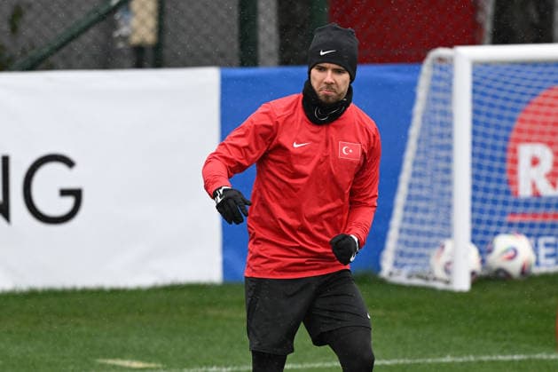 Ahead of Kosovo v Turkiye - 2026 FIFA World Cup, WM, Weltmeisterschaft, Fussball European Qualifiers PRISTINE, KOSOVO - MARCH 30: Ferdi Kadioglu of Turkiye attends training session ahead of 2026 FIFA World Cup European Qualifiers playoff round final match between Kosovo and Turkiye at Fadil Vokrri Stadium in Pristine, Kosovo on March 30, 2026. Ahmet Okatali Anadolu Istanbul Turkey. Editorial use only. Please get in touch for any other usage.  Copyright: x2026xAnadoluxAhmetxOkatalix