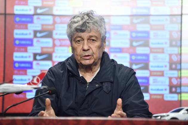 Turkey v Romania - FIFA World Cup, WM, Weltmeisterschaft, Fussball 2026 European Qualifiers KO play-offs Mircea Lucescu Romania Head Coach reacts during the press conference, PK, Pressekonferenz after the FIFA World Cup 2026 European Qualifiers knockout play-offs game between Turkey and Romania in Istanbul, Turkey, on March 26, 2026. Copyright: xAlexxNicodimx
