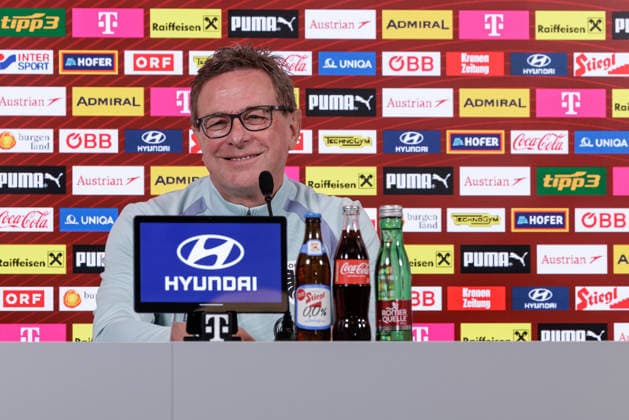 SOCCER - AUT vs KOR, test match VIENNA,AUSTRIA,30.MAR.26 - SOCCER - OEFB international test match, Austria vs South Korea, preview, press conference, PK, Pressekonferenz Team AUT. Image shows head coach Ralf Rangnick (AUT).  GEPAxpictures xArminxRauthner