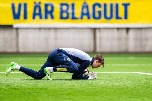 260330 Goalkeeper AndrÃ Picornell of the Swedish under-21 national football team during a training session on March 30, 2026 in Boras. Photo: Mathias Bergeld BILDBYRAN kod MB MB1359 fotboll football soccer fotball em-kval kval uefa european under-21 qualifier qualifier U21, U 21 under-21 träning practice training sverige sweden bbeng *** 260330 Goalkeeper AndrÃ Picornell of the Swedish under 21 national football team during a training session on March 30, 2026 in Boras Photo Mathias Bergeld BILDBYRAN code MB MB1359 fotboll football soccer fotball em kval kval uefa european under 21 qualifier qualifier u21 under 21 träning practice training sverige sweden bbeng  Copyright: MATHIASxBERGELD BB260330MB016