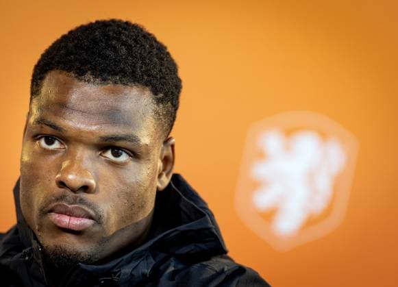 ZEIST - Denzel Dumfries of the Dutch national team, Nationalteam looks ahead to the friendly match against Ecuador. KOEN VAN WEEL ANP xVIxANPxSportx xxANPxIVx 554734512 originalFilename: 554734512.jpg