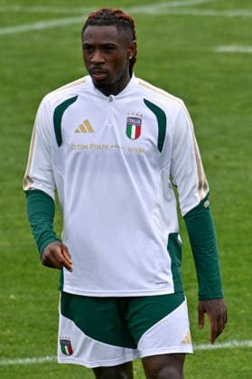 foto IPP lisa guglielmi Coverciano - Firenze 30-03-2026 Raduno della Nazionale di Calcio dell Italia nella foto Moise Kean italy photo press world copyright italy ITALY  Copyright: xR4924_italyphotopressx