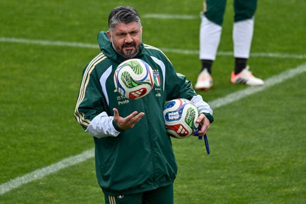 foto IPP lisa guglielmi Coverciano - Firenze 30-03-2026 Raduno della Nazionale di Calcio dell Italia nella foto Gennaro Gattuso (allenatore Italia) italy photo press world copyright italy ITALY  Copyright: xR4924_italyphotopressx