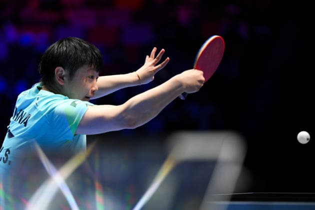 (260330) -- MACAO, March 30, 2026 -- Sun Yingsha competes during the women s singles group 1 match between Sun Yingsha of China and Li Yu-Jhun of Chinese Taipei at the ITTF Men s and Women s World Cup 2026 in Macao, China, March 30, 2026. ) (SP)CHINA-MACAO Table tennis, Tischtennis ITTF-WORLD CUP 2026-WOMEN S SINGLES (CN) CheongxKamxKa 