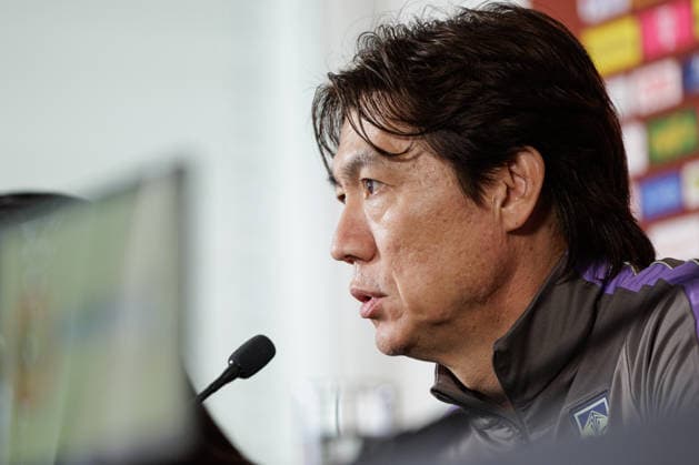 SOCCER - AUT vs KOR, test match VIENNA,AUSTRIA,30.MAR.26 - SOCCER - OEFB international test match, Austria vs South Korea, preview, press conference, PK, Pressekonferenz Team KOR. Image shows head coach Myung-Bo Hong (KOR).  GEPAxpictures xArminxRauthner
