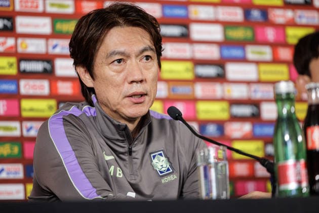 Football, South Korea national team, Press conference