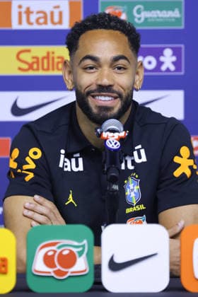 Brazil press conference, PK, Pressekonferenz Orlando, United States of America, March 30th, 2026, Brazil Press Conference, at the Camping World Stadium, Matheus Cunha photography by @odysseyimg @guelbergoes Orlando United States of America