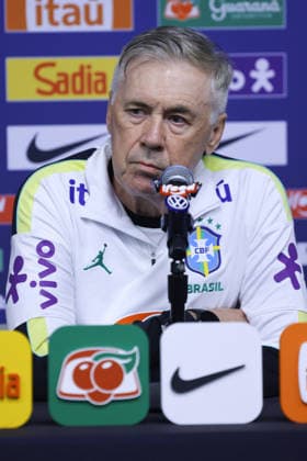 Brazil press conference, PK, Pressekonferenz Orlando, United States of America, March 30th, 2026, Brazil Press Conference, at the Camping World Stadium, Carlo Ancelotti photography by @odysseyimg @guelbergoes Orlando United States of America