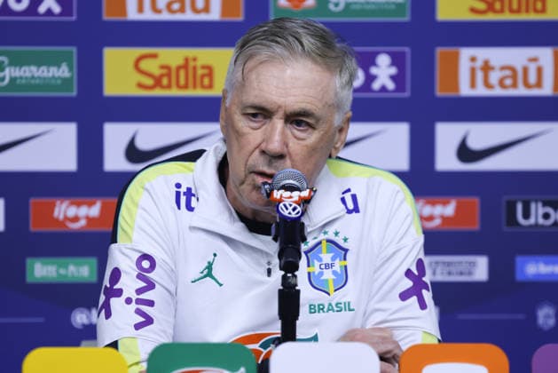 Brazil press conference, PK, Pressekonferenz Orlando, United States of America, March 30th, 2026, Brazil Press Conference, at the Camping World Stadium, Carlo Ancelotti photography by @odysseyimg @guelbergoes Orlando United States of America