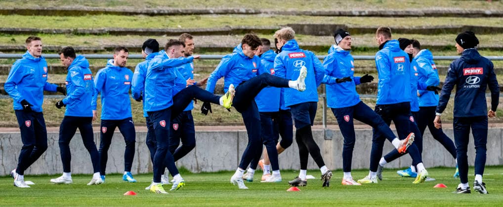 Training session of Czech Team prior to the European playoff final on advancement to World Cup Czechia vs Denmark in Prague, Czech Republic, March 30, 2026. (CTKxPhoto VitxSimanek) CTKPhotoP2026033005649  CTKPhotoP2026033005649