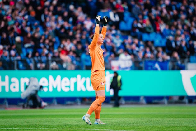Google Pixel Frauen Bundesliga Hamburger SV vs Bayer 04 Leverkusen, 30 03 2026 GOAL, CHEER by Vanessa Fudalla Bayer 04 Leverkusen, 21 , here Rafaela Borggräfe Bayer 04 Leverkusen, 12 Soccer, Google Pixel Frauen Bundesliga, 22 Matchday Hamburger SV vs Bayer 04 Leverkusen on 30 03 2026 at Volksparkstadion, Hamburg DFB REGULATIONS PROHIBIT ANY USE OF PHOTOGRAPHS AS IMAGE SEQUENCES AND OR QUASI VIDEO Copyright: xBEAUTIFULxSPORTS Tonhäuserx