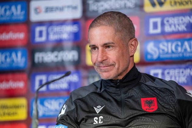 2026.03.30 Walencja pilka nozna Trening i konferencja prasowa przed Ukraina - Albania sezon 2025 2026 N z Sylvio Mendes Campos Junior Foto Gleb Soboliev PressFocus 2026.03.30 Valencia Football - Training and press conference, PK, Pressekonferenz before Ukraine - Albania season 2025 2026 Sylvio Mendes Campos Junior Credit: Gleb Soboliev PressFocus NEWSPIX.PL --- newspix.pl POLAND OUT! 