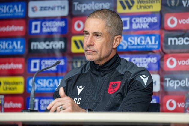 2026.03.30 Walencja pilka nozna Trening i konferencja prasowa przed Ukraina - Albania sezon 2025 2026 N z Sylvio Mendes Campos Junior Foto Gleb Soboliev PressFocus 2026.03.30 Valencia Football - Training and press conference, PK, Pressekonferenz before Ukraine - Albania season 2025 2026 Sylvio Mendes Campos Junior Credit: Gleb Soboliev PressFocus NEWSPIX.PL --- newspix.pl POLAND OUT! 