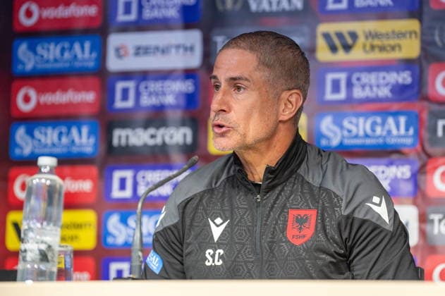 Football, Albania national team, Press conference